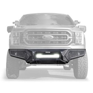 Ford F-150 Bumper - Front - Go Rhino - Element with Power Bar - Textured Black - `21-`23